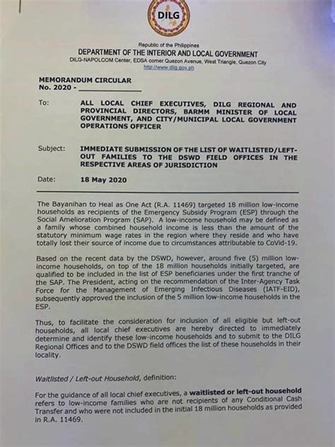 League Of Cities Of The Philippines Dilg Memorandum