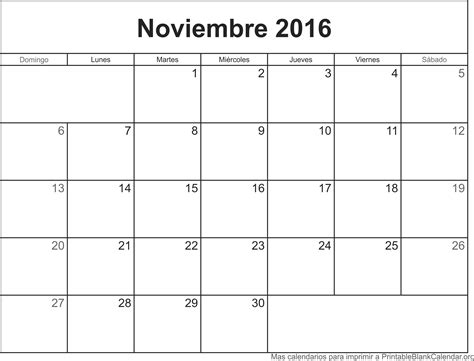 Noviembre 2016 Calendario Para Imprimir Calendarios Para Imprimir