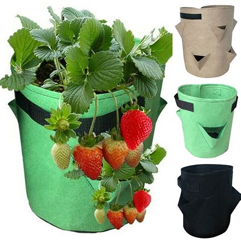 Planting Grow Bags Potato Strawberry Vegetable Planter Bag Pot Garden