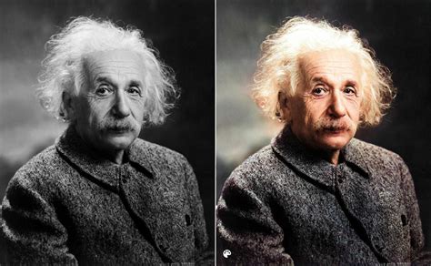 Albert Einstein Colorized