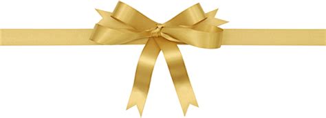 Download Gold Christmas Bow Png - Gift Ribbon PNG Image with No Background - PNGkey.com