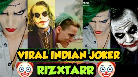 Indian Viral Joker Face Boy Rizxtar Indian Joker New Tik Tok And