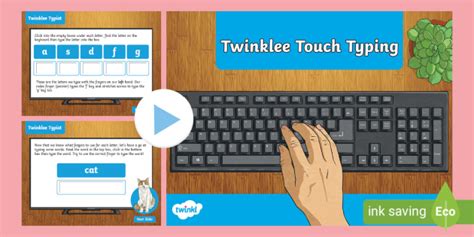 Touch Typing Game Interactive Powerpoint Twinkl