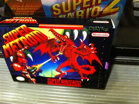 Snes Super Metroid Reproduction Boxbox My Games Reproduction Game Boxes