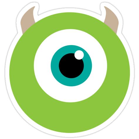 Mike Wazowski Eye Stickers By Jenniferareid Redbubble