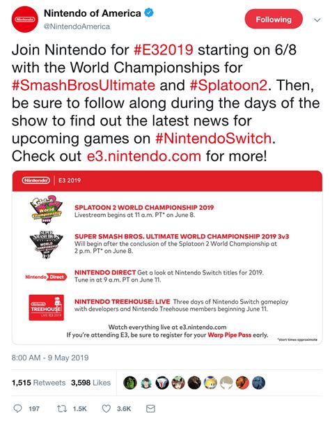 Nintendo Announces Its E3 2019 Nintendo Direct Date And Time