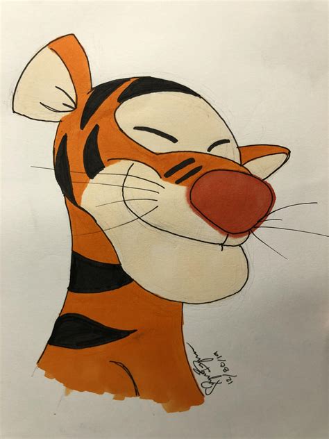 Tigger So Proud Of My Daughters Drawing Talent R Disney