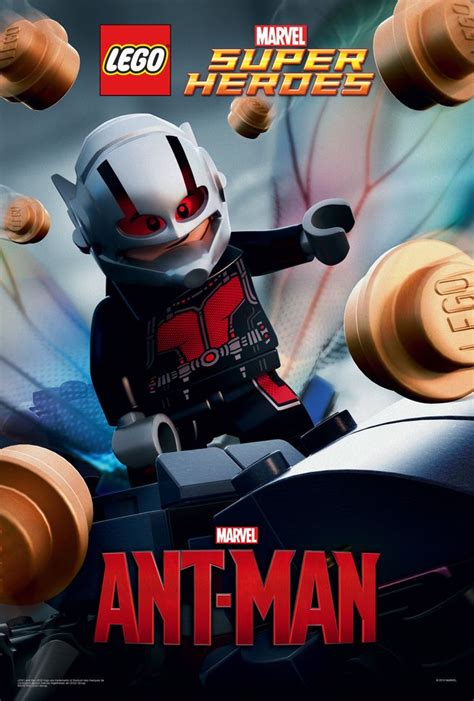 Ant Man Poster Done In Lego Ant Man Lego Marvels Avengers Lego