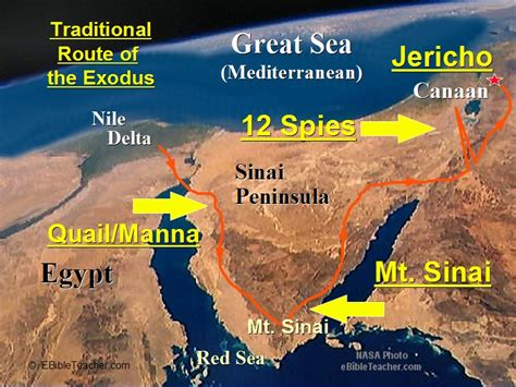 Exodus Major Events Map Bible Study Tools