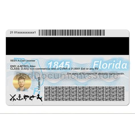 Florida Dl Psd Template Psd Documents Store