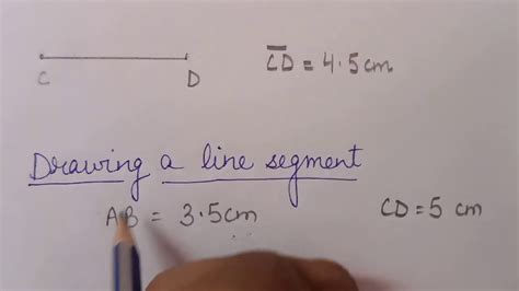 Measuring And Drawing A Line Segment Youtube