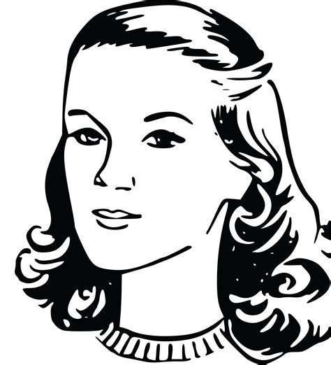 Woman Clipart Black And White Woman Clipart Black And White
