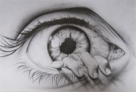 Drawings Of Eyes The Eye Drawing By Charlottexbx Fan Art Traditional
