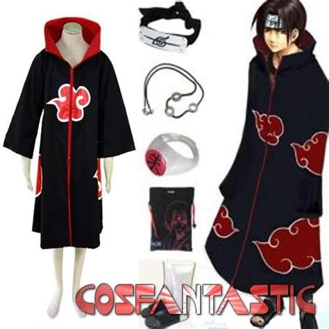 Naruto Akatsuki Itachi Uchiha Cosplay Outfit Em Fantasia De Anime De