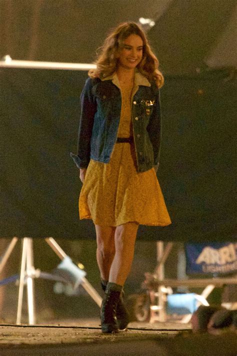 Per variety , james has joined the cast of baby driver in a leading role opposite elgort, who broke out with roles in films like the fault in our stars and the divergent series. Lily James - On the set of 'Baby Driver' in Atlanta