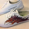 Custom Dragon Shoes (left) by mexiraguan on DeviantArt