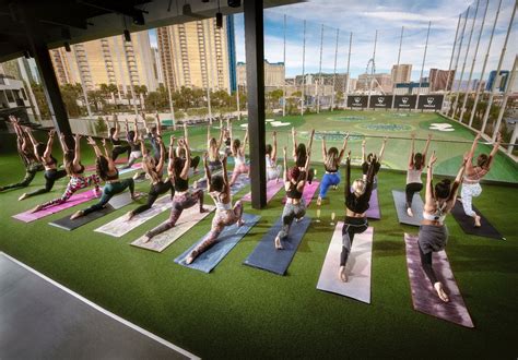 Enjoy A Mimosa With Your Yoga At Topgolf Las Vegas With The Return Of