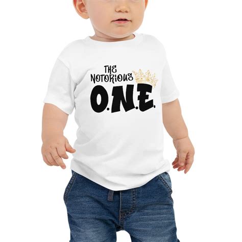 Notorious One Shirt First Birthday Shirt Outfit Boy First Etsy