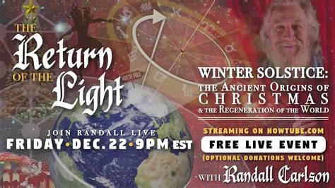 The Return Of The Light Christmas Origins Winter Solstice Lecture W