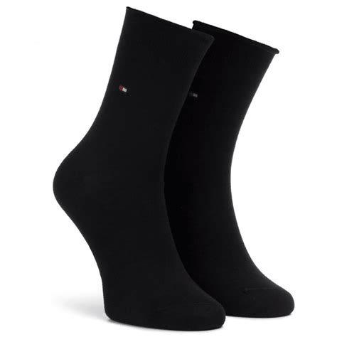 Tommy Hilfiger Womens 1 Pack Sock Black Donaghys