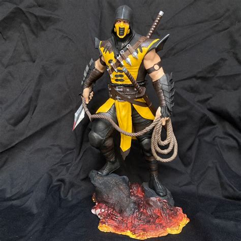 Action Fıgur Mortal Kombat Scorpion Figur Etsy