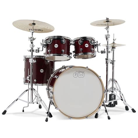 Dw Design 22 Cherry Stain Shell Set 4 Pcs Drum Kit