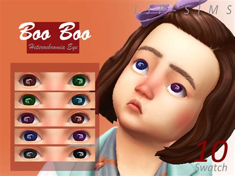 The Sims Resource Booboo Heterochromia Eye Toddler