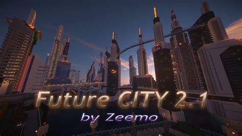 Minecraft Future City 2 1 The Attack Futuristic City Ville Futuriste Youtube