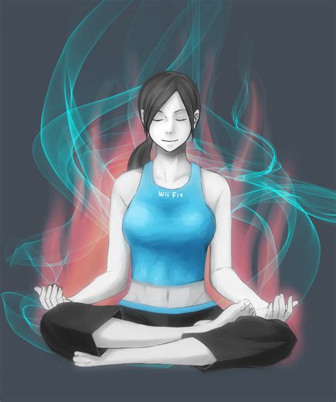 Sitougara Wii Fit Trainer Wii Fit Trainer Female Nintendo Wii Fit Highres Girl Aura