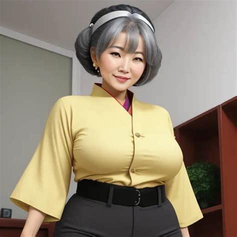 Convert Picture Asian Gilf Granny Huge Granny Hairstyle Showing
