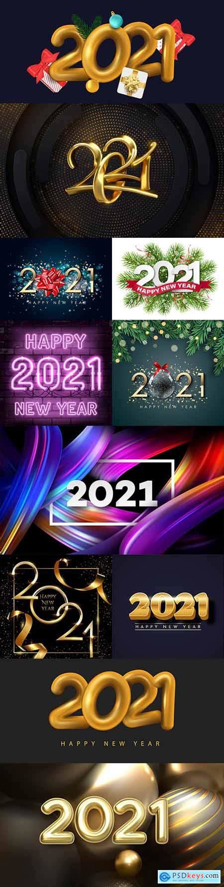 Sign up to our newsletter newsletter. Happy New Year 2021 decorative design inscription » Free ...