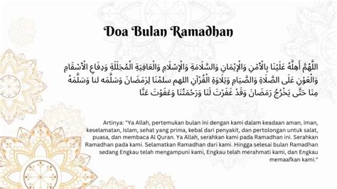 Doa Menyambut Bulan Ramadhan Baca Setelah Melihat Hilal