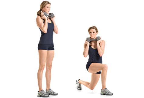 Static Lunges Dumbbell Lunge And Rotation