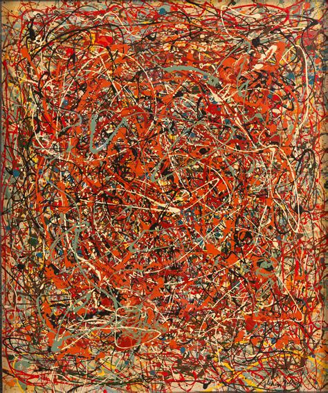 Never Before Painting Shown In Pubic A Jackson Pollock Painting The