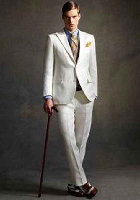 Gatsby White Suit 1920s Mens Fashion 1920s Men Style