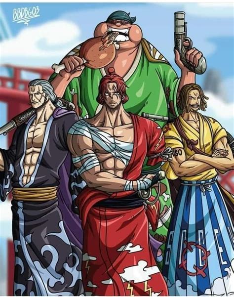 Red Hair Shanks Crew One Piece Fanart One Piece Manga Latest One Piece Cool Anime Pictures