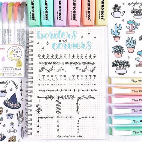 Nicole Grace On Instagram “border And Doodle Corner Ideas For Your