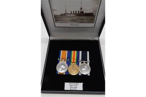 Ww1 Royal Navy Pair And Long Service Medalconsisting Silver War And