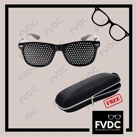 fvdc anti myopia astigmatism amblyopia correction pinhole glasses for vision improvement protect