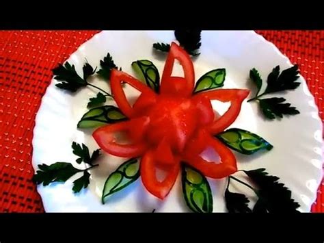 You can see previous classes on our channels. HOW TO MAKE TOMATO FLOWER ART - CUCUMBER DESIGN CUTTING ...