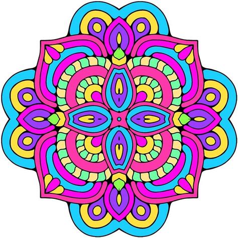 Pin By Karen Balderstone On Color By Numbers Flower Mandala Mandala