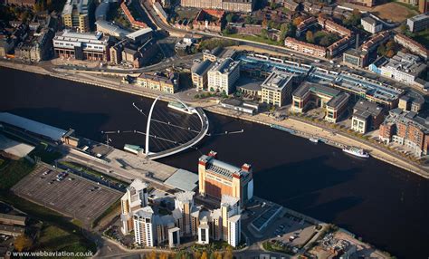Gateshead Millennium Bridge Newcastle Upon Tynetyne And Wear Aerial
