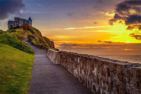 Download England Castle Stone Photography Sunset Hd Wallpaper