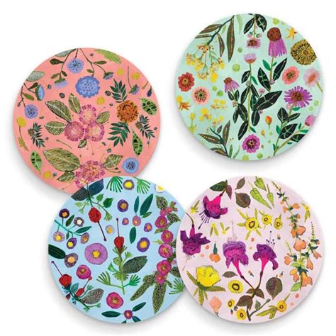 Wildflowers Coaster Set Coasters Ivystone