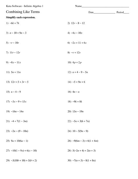 Algebra questions and answers, determine variable y. 16 Best Images of Infinite Algebra 1 Worksheets - Kuta ...