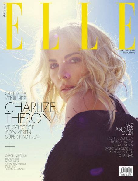 Charlize Theron Elle Turkey Magazine July 2020 Famousfix