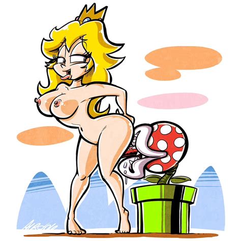 Piranha Plant And Princess Peach Super Mario Bros And My Xxx Hot Girl