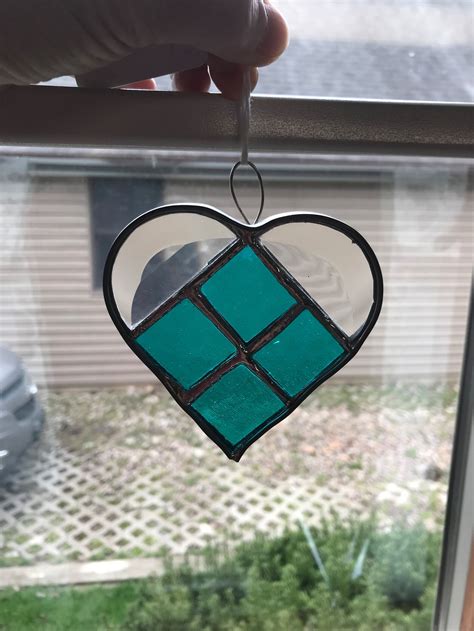 Stained Glass Hearts Etsy