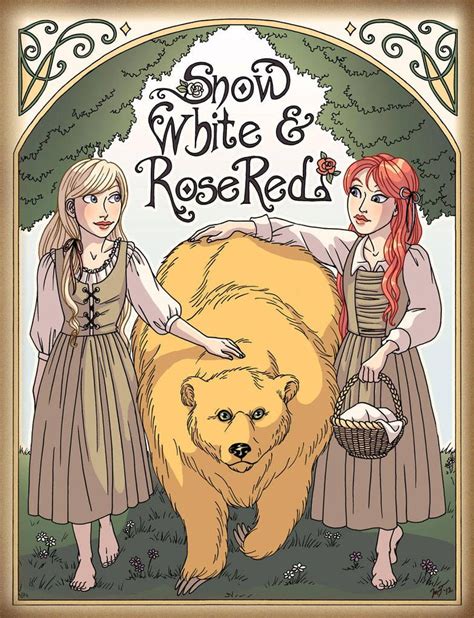 Snow White And Rose Red With Their Dear Bear Fairy Tales Fairytale