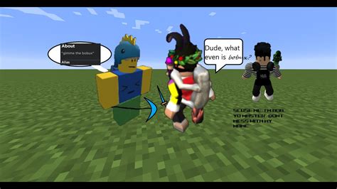 Me And Master Play Minecraft On Roblox Youtube